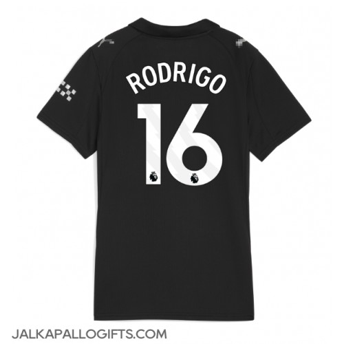 Manchester City Rodri Hernandez #16 Vieraspaita Naiset 2025-26 Lyhythihainen Manchester City Rodri Hernandez #16 Vieraspaita Naiset 2025-26 Lyhythihainen